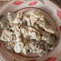 El cooksnap de Carlos Moreno cuando hizo Receta fácil de pollo con salsa de nata y champiñones.