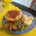 El cooksnap de Danii Narvaez cuando hizo Hot Cakes de Avena y Banana, Sin Harina.