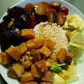 El cooksnap de Maria cuando hizo Poke bowl de salmón.