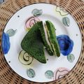 El cooksnap de Regina Hernandez cuando hizo Sándwich en pan de espinacas.