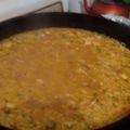 El cooksnap de Damian Trobiano cuando hizo Paella.