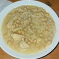 El cooksnap de Ari Sanchez cuando hizo Sopa de garbanzos con fideos con pollo.