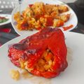 El cooksnap de Ana Escribano cuando hizo Pimientos rellenos de arroz y verduras al horno.