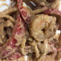 Carol Hursey's cooksnap of when they made Fried Udon Noodles With Shrimp and Spicy Peanut Sauce.