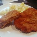 Lajos Moncsi Cooksnap-ja, amikor elkészítette a(z) Rántott hús darált húsból receptet.