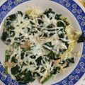 El cooksnap de Cinnamon77 cuando hizo Ñoquis con espinacas, pollo y mozzarella.