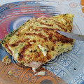 El cooksnap de Sandra Alida Gómez cuando hizo Omelette de Jamón y Queso.