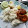 Cooksnap Aminah Ahmed semasa beliau membuat Nasi Lemak Santan Ummi Rizqi.