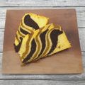 Cooksnap dari Eka Ratnasari Jayanti untuk resep Zebra Cake Putih Telur