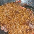 Cooksnap Nur Afni Syafinaz semasa beliau membuat Mee Goreng Kicap Daging.