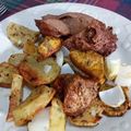 El cooksnap de Marcela Mendevil cuando hizo Tapa de nalga al horno con papas.