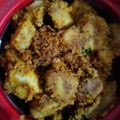 Rohini का कुकस्नैप जब उन्होंने सूखी अरबी (Sukhi arbi recipe in hindi) बनाया था।
