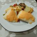 El cooksnap de M Angeles Ibarra cuando hizo Bacalao gratinado con setas y manzana.