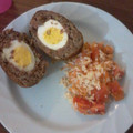 El cooksnap de SF777 cuando hizo Huevos a la escocesa.