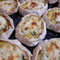 El cooksnap de Karina cuando hizo Canastitas de zapallito verde .