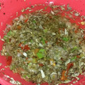 El cooksnap de Dihuenok cuando hizo Chimichurri casero.