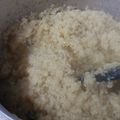 El cooksnap de Isa cuando hizo Mijo pelado con verduras crudas.