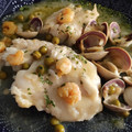 El cooksnap de Carlos Muñiz A Iglesias cuando hizo Merluza a la vasca con langostinos.