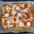 El cooksnap de jose hernandez cuando hizo Pizza de base de brócoli.