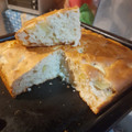 El cooksnap de vanesa Gauna cuando hizo Cuadraditos de pera y manzana con pasas de uva, almendras.