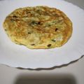 El cooksnap de Paola Barón cuando hizo Tortilla de espinacas y champiñones.