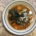 El cooksnap de Francisca Diaz Acosta cuando hizo Sopa de lentejas con chips de kale.