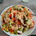 El cooksnap de Marta Jiménez-Bravo cuando hizo Ensalada de arroz con vinagreta de queso fresco batido %, mostaza y balsámico a la miel.