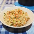 รูป Cooksnap ของ Palm S.Kennedy เมื่อเขาทำ ข้าวผัดเนยกระเทียม garlic butter fried rice