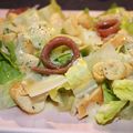 El cooksnap de Maria Arranz cuando hizo Ensalada César sin gluten con pavo a la plancha .