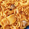 El cooksnap de Cristina García cuando hizo Fideua de sepia, gambas y almejas.