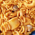 El cooksnap de Cristina García cuando hizo Fideua de sepia, gambas y almejas.