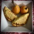 El cooksnap de Mabi cuando hizo Gyozas caseras de nísperos y queso.