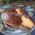 El cooksnap de Angie Arias cuando hizo Torta marmolada de pomelo con glasé de cacao💞.