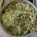 El cooksnap de LuzMa SG cuando hizo Arroz poblano o verde.