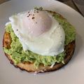 ChefGoulding@EdmundsWSC's cooksnap of when they made Smashed avocado(gaucamole style) on toasted crumpet.
