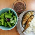 รูป Cooksnap ของ piya peipei เมื่อเขาทำ ปลาทูทอด น้ำพริกกะปิ🍴😋