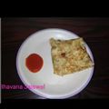 Bhavna Jaiswal का कुकस्नैप जब उन्होंने ऑमलेट टोस्ट (Omelette toast recipe in hindi) बनाया था।