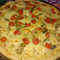 El cooksnap de Gabriela Aveldaño cuando hizo Tarta Caprese.