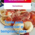 El cooksnap de Karen Tanasichuk cuando hizo Sorrentinos caseros de jamón y queso.