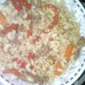 El cooksnap de Yetsi Acevedo cuando hizo Pasta con vegetales y carne.