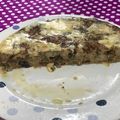 El cooksnap de Lau Pastorino cuando hizo Tortilla gratinada de Coliflor y Champigñon.