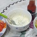El cooksnap de Cecilia Las Heras cuando hizo Dip de Mayonesa y Verdeo.