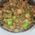 Richa Chaudhary का कुकस्नैप जब उन्होंने चटपटी भिंडी(chatpati bhindi recipe in hindi) बनाया था।