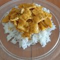 El cooksnap de Cintia Perez cuando hizo Pollo al curry acompañado de arroz.