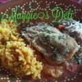 El cooksnap de Maggie cuando hizo Chiles rellenos de queso y miguitas capeados.