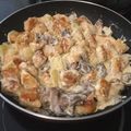 Cooksnap από Μάρι Καλλιτσουνάκη στη συνταγή Μπουκίτσες κοτόπουλου με κρέμα γάλακτος και μανιτάρια 🍗