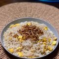 Cooksnap Dapur Yusfarisyia semasa beliau membuat Nasi Goreng Telur Bawang Putih.