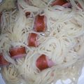 Sheila Opati's cooksnap of when they made Spaghetti stocked in smokies.