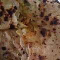 Pooja Sharma का कुकस्नैप जब उन्होंने दाल प्याज़ पराठा (dal pyaz paratha recipe in Hindi) बनाया था।