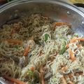 El cooksnap de Isabel Fleitas cuando hizo Yakisoba de ternera.